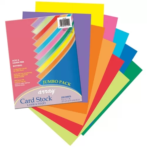 CARD STOCK ARRAY 8.5X11 250 SH