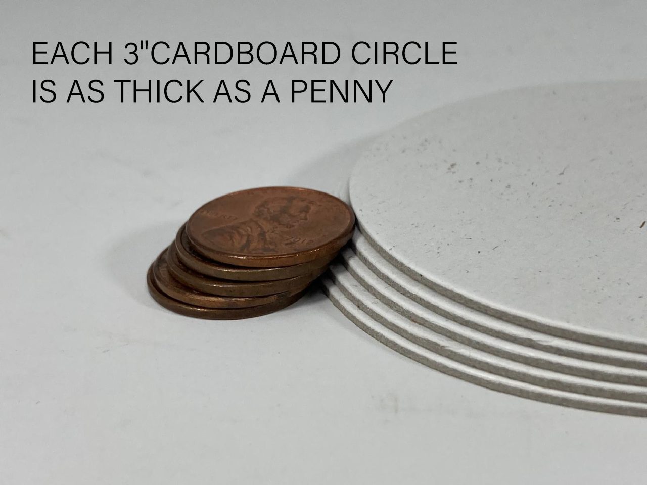 CARDBOARD SHAPES ROUND 3" - Image 2