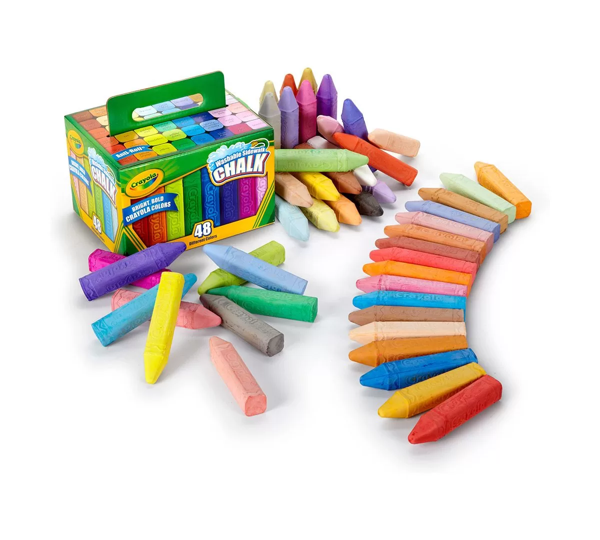 SIDEWALK CHALK WASHABLE 48PC