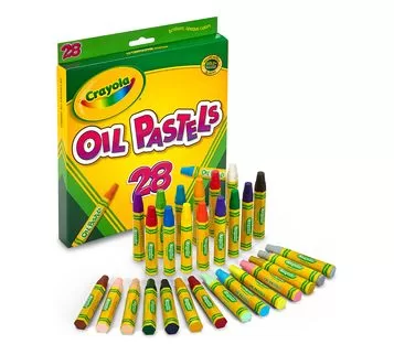 CRAYOLA OIL PASTELS  28/PK