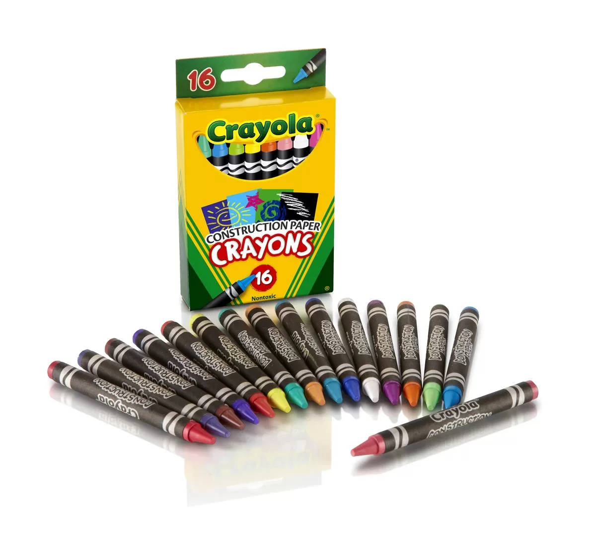 CRAYONS CONSTRUCTION PAPER 16 PACK