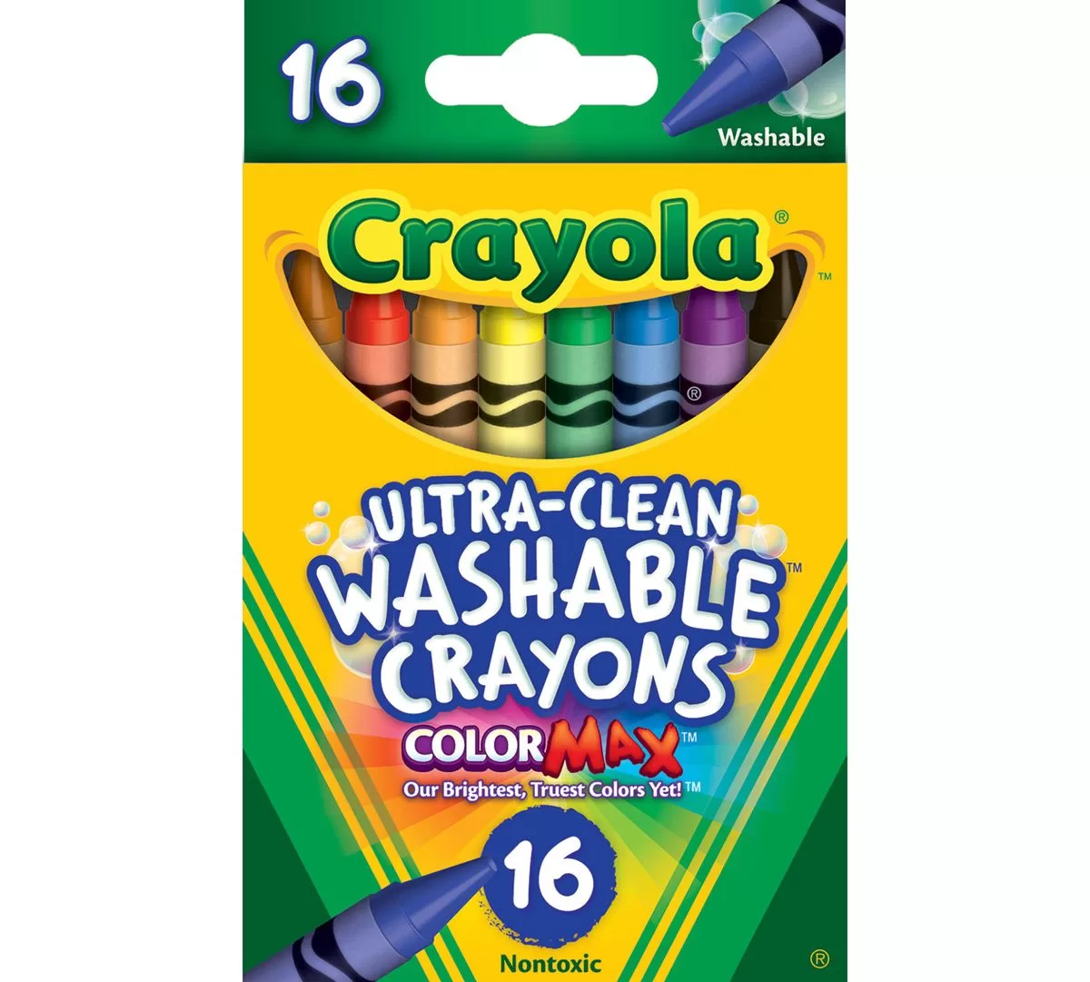 CRAYONS WASHABLE 16 PACK