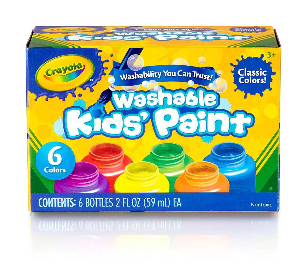 CRAYOLA KIDS PAINT WASHABLE 6PK