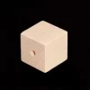 Wooden Cubes With Hole 25 Pack 1"
