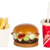 HAMBURGER, FRIES, DRINK