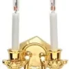 DOUBLE CANDLE WALL SCONCE W/ BI